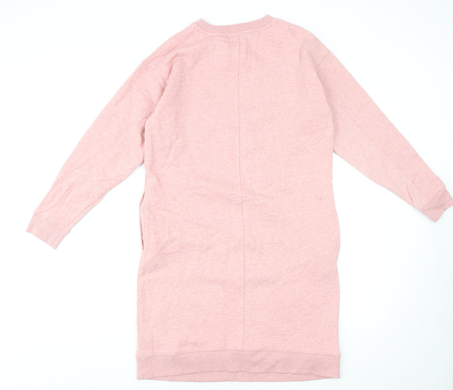 Marks and Spencer Women Pink Size 8 Long Sleeve T-Shirt Dress