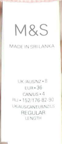 Marks and Spencer Women Pink Size 8 Long Sleeve T-Shirt Dress