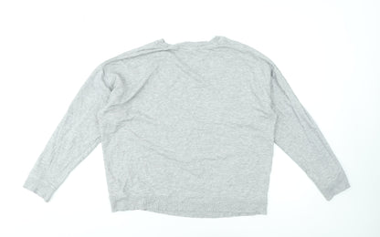 New Look Women’s Grey Be Kind Long Sleeve Sweatshirt M