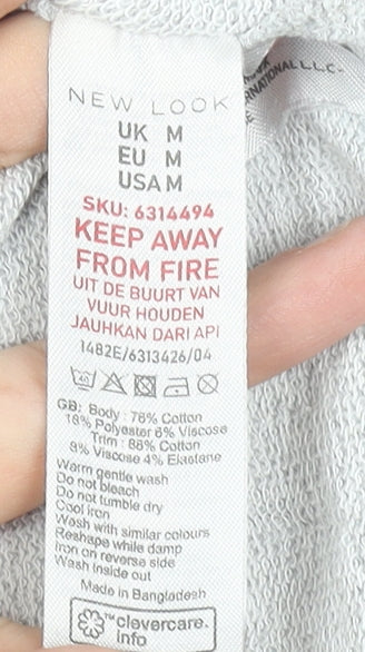 New Look Women’s Grey Be Kind Long Sleeve Sweatshirt M