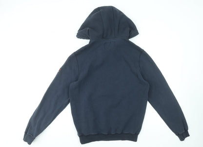 Mens UK Size M Timezone Blue Pullover Hoodie