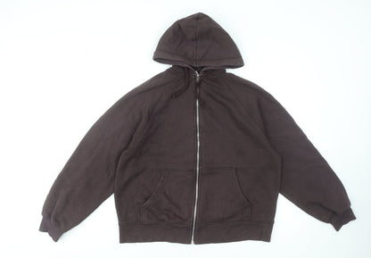 Womens UK Size XS H&M Brown Full Zip Hoodie