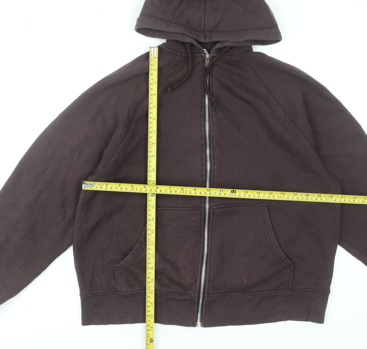 Womens UK Size XS H&M Brown Full Zip Hoodie
