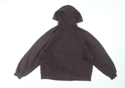 Womens UK Size XS H&M Brown Full Zip Hoodie