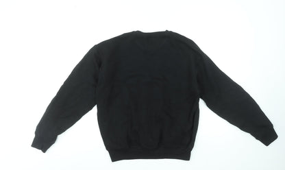 Womens UK Size S Victoria's Secret PINK Black Pullover Sweatshirt