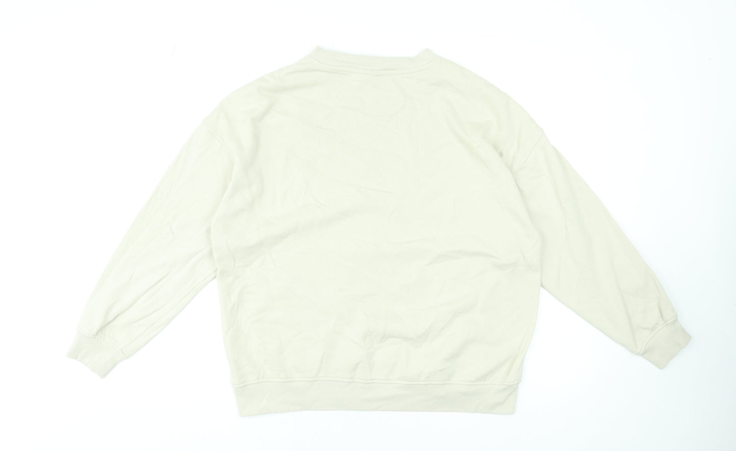 Womens UK Size 2XS H&M Beige Pullover Sweatshirt