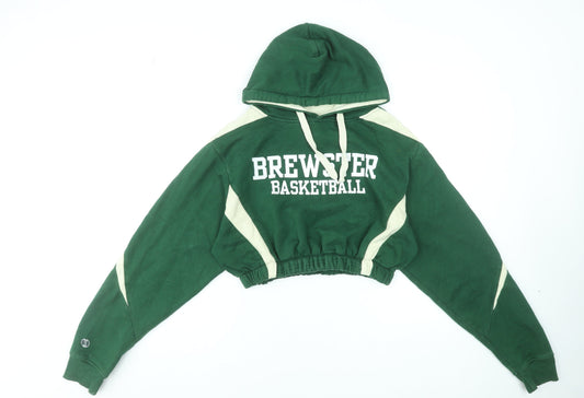 Womens UK Size M Holloway Green Pullover Hoodie