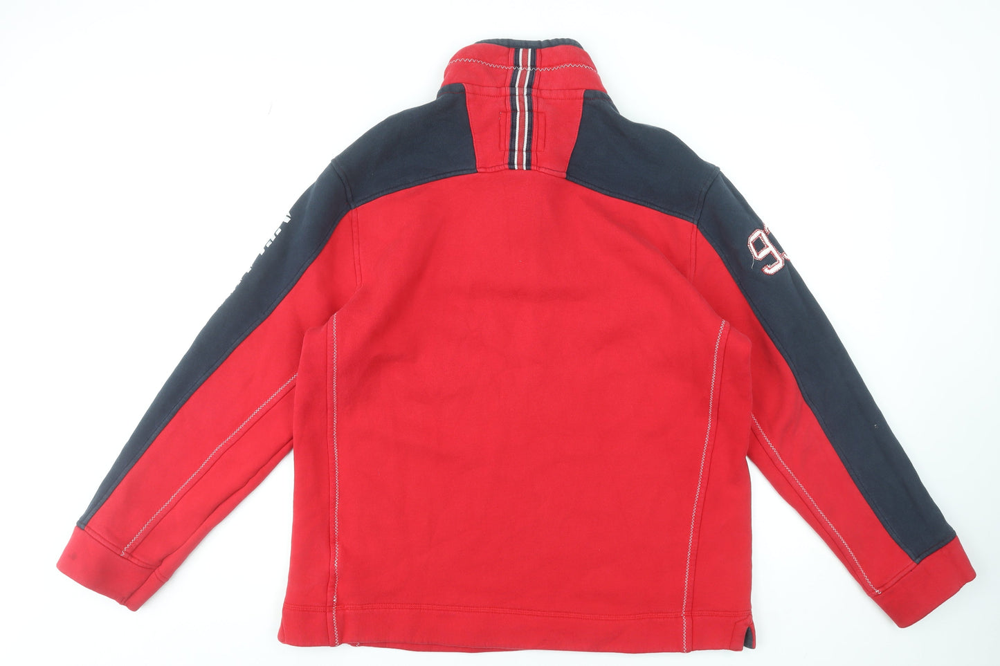 Mens UK Size XL GBR Red Henley Sweatshirt