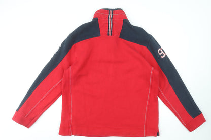 Mens UK Size XL GBR Red Henley Sweatshirt