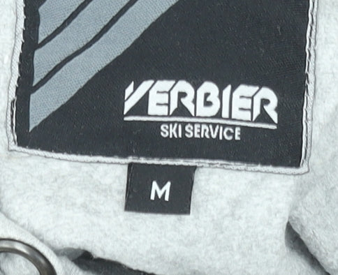 Womens UK Size M Verbier Ski Service Grey Pullover Sweatshirt