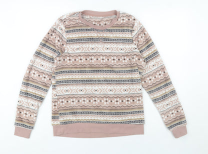 Womens UK Size S St. Bernard for Dunnes Stores Beige Pullover Sweatshirt
