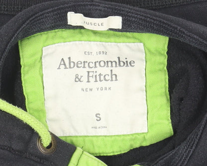 Mens UK Size S Abercrombie & Fitch Black Gym & Training Running & Jogging Walkin