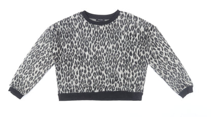 Womens UK Size M New Look Grey Pullover Jumper