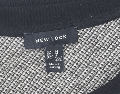 Womens UK Size M New Look Grey Pullover Jumper