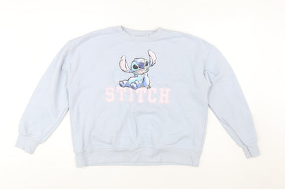 Womens UK Size M Disney Blue Pullover Sweatshirt