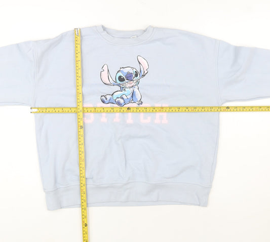 Womens UK Size M Disney Blue Pullover Sweatshirt
