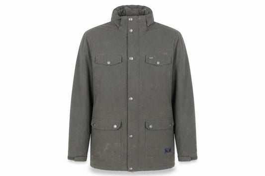 TOG24 Men's Green Polyester Parka Jacket Size M Hooded Outdoor
