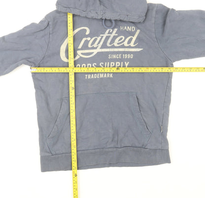 Mens UK Size M JACK & JONES Blue Pullover Hoodie