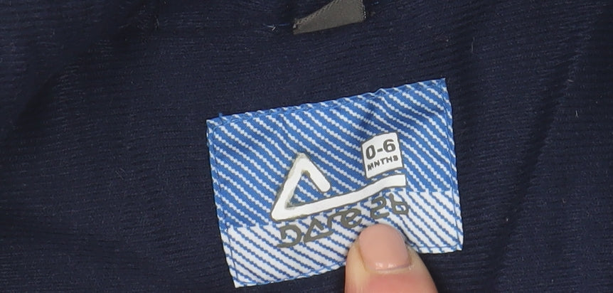 Dare 2b Blue Check Puffer Snowsuit 0-3 Months Unisex Baby Winter Suit