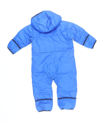 Columbia Blue Unisex Baby 12-18M Hooded Insulated Winter Coverall