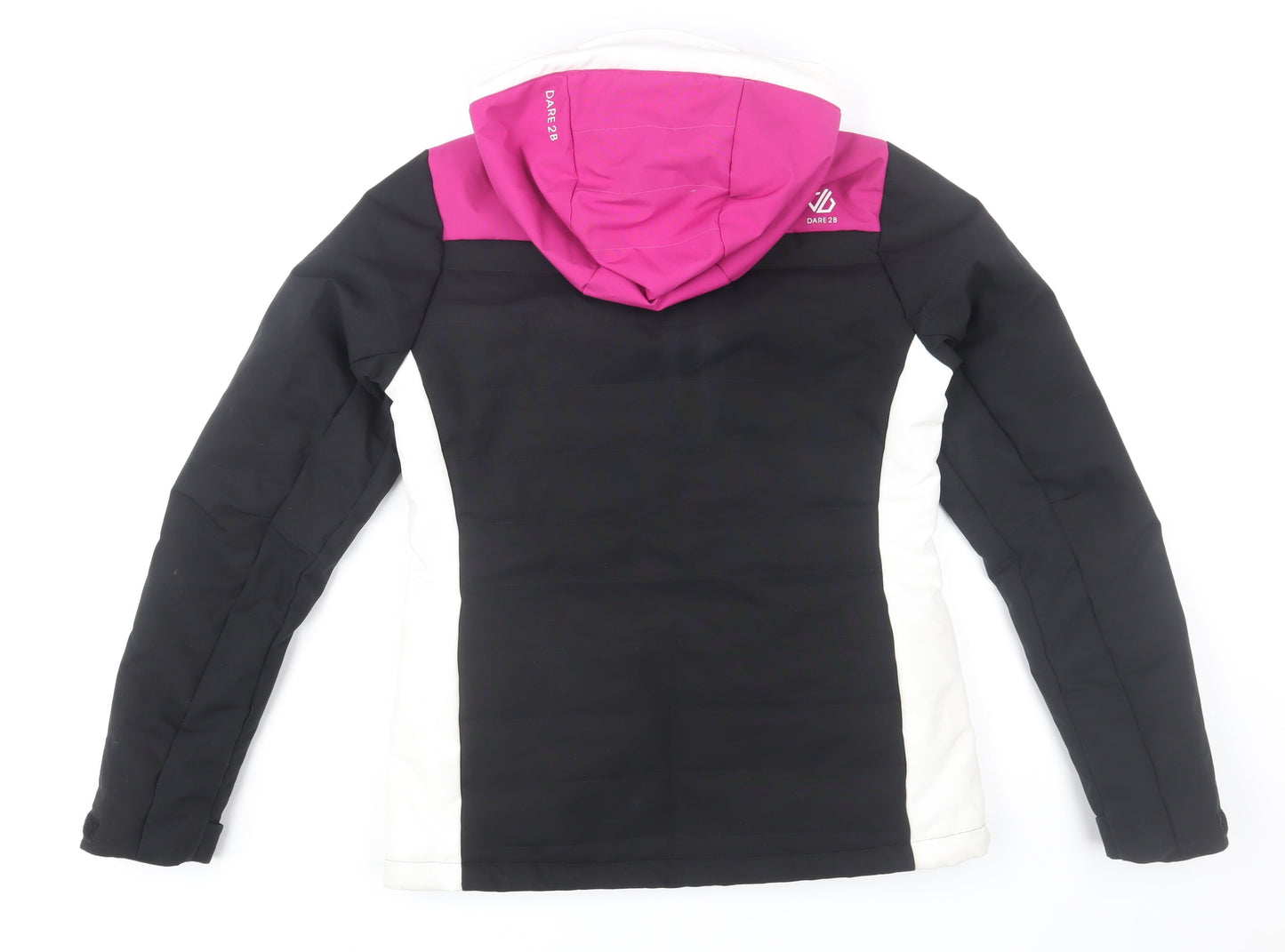 Dare 2b Womens Black Ski Jacket Size 10 Waterproof Hooded Winter Coat