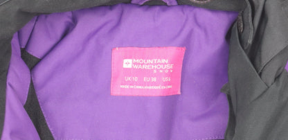 Mountain Warehouse Women Black Size 10 Waterproof Ski Jacket