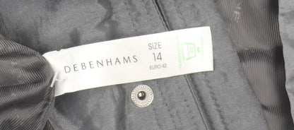 Maine New England Women's Grey Size 14 Hooded Parka Jacket