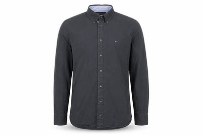 Tommy Hilfiger Men’s Blue Button-Down Classic Fit Cotton Shirt M