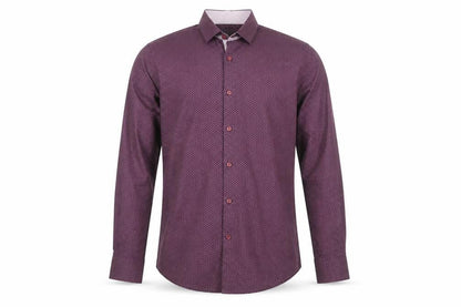 Mens UK Collar Size 15 Remus Uomo Smart Purple  Dress Shirt