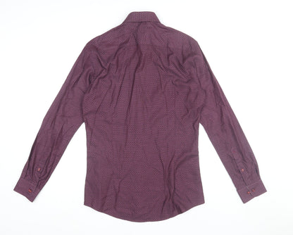 Mens UK Collar Size 15 Remus Uomo Smart Purple  Dress Shirt