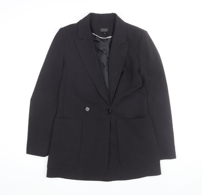 Topshop Women's Black UK 6 Classic Single-Breasted Blazer