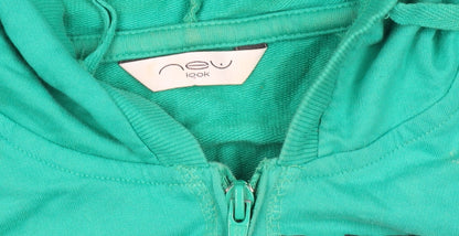 Womens UK Size 12 New Look Green Full Zip Hoodie