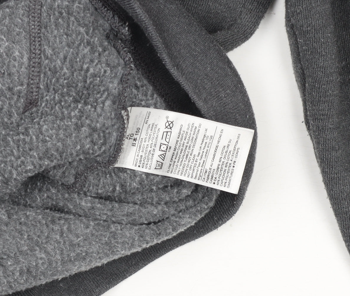 Boys UK Size 12 Years Gap Grey Full Zip Hoodie