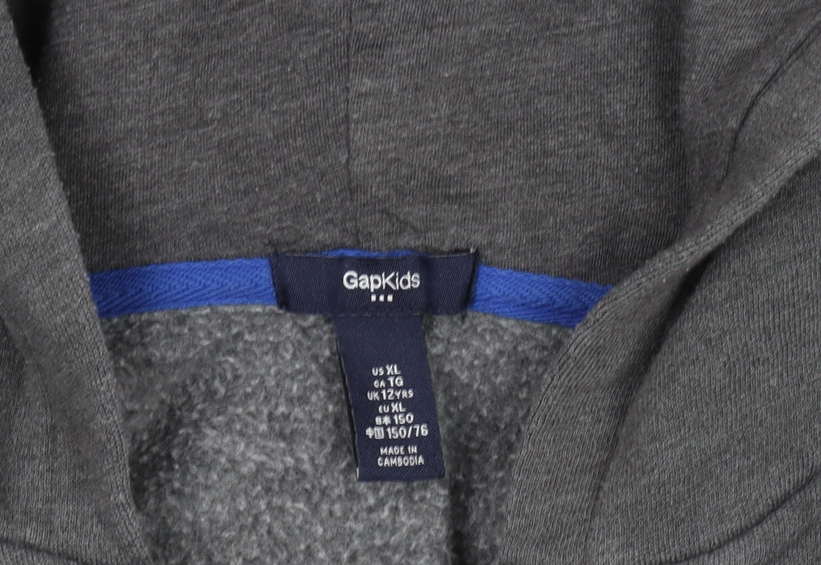 Boys UK Size 12 Years Gap Grey Full Zip Hoodie