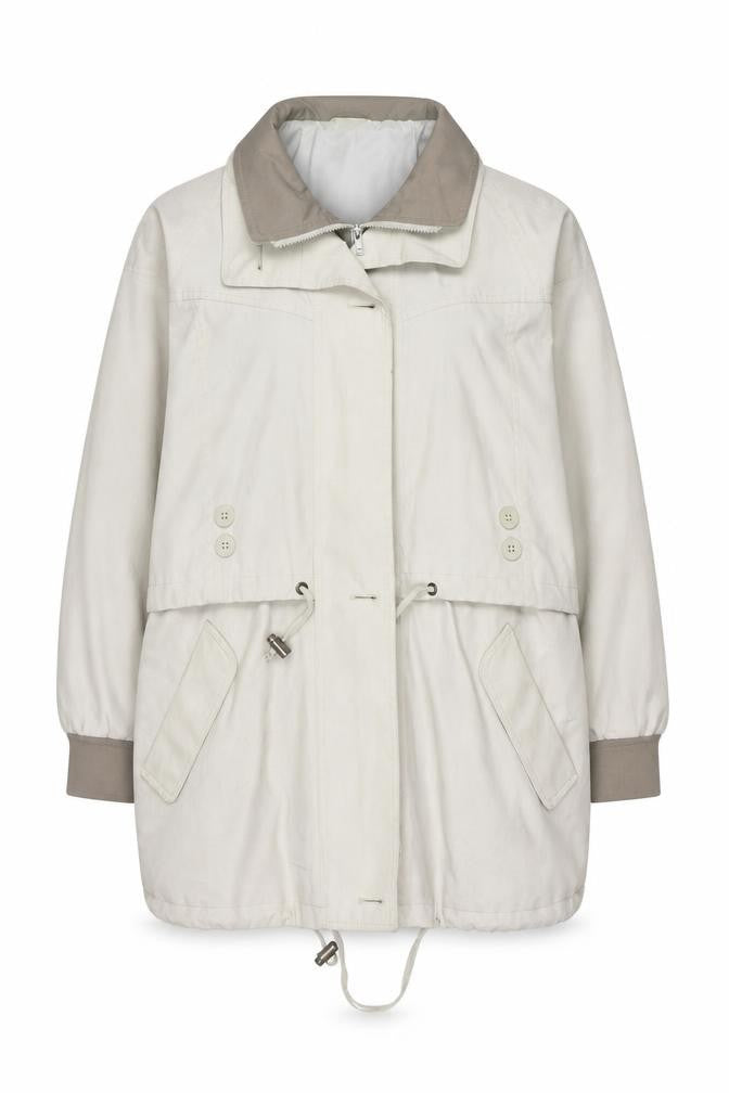 Womens UK Size 14 Essentials Beige Parka Coat