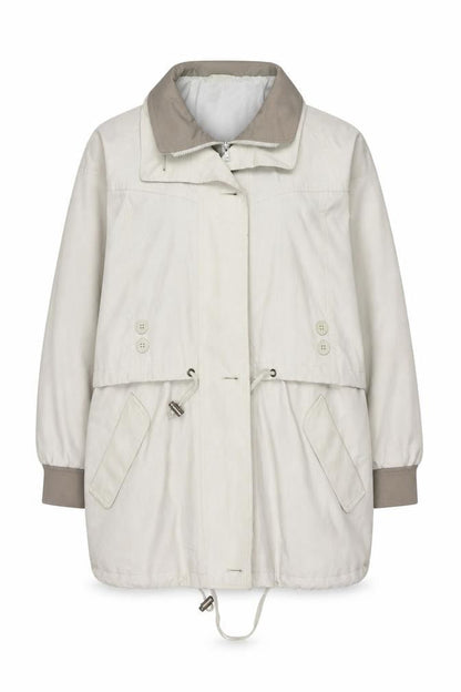 Womens UK Size 14 Essentials Beige Parka Coat