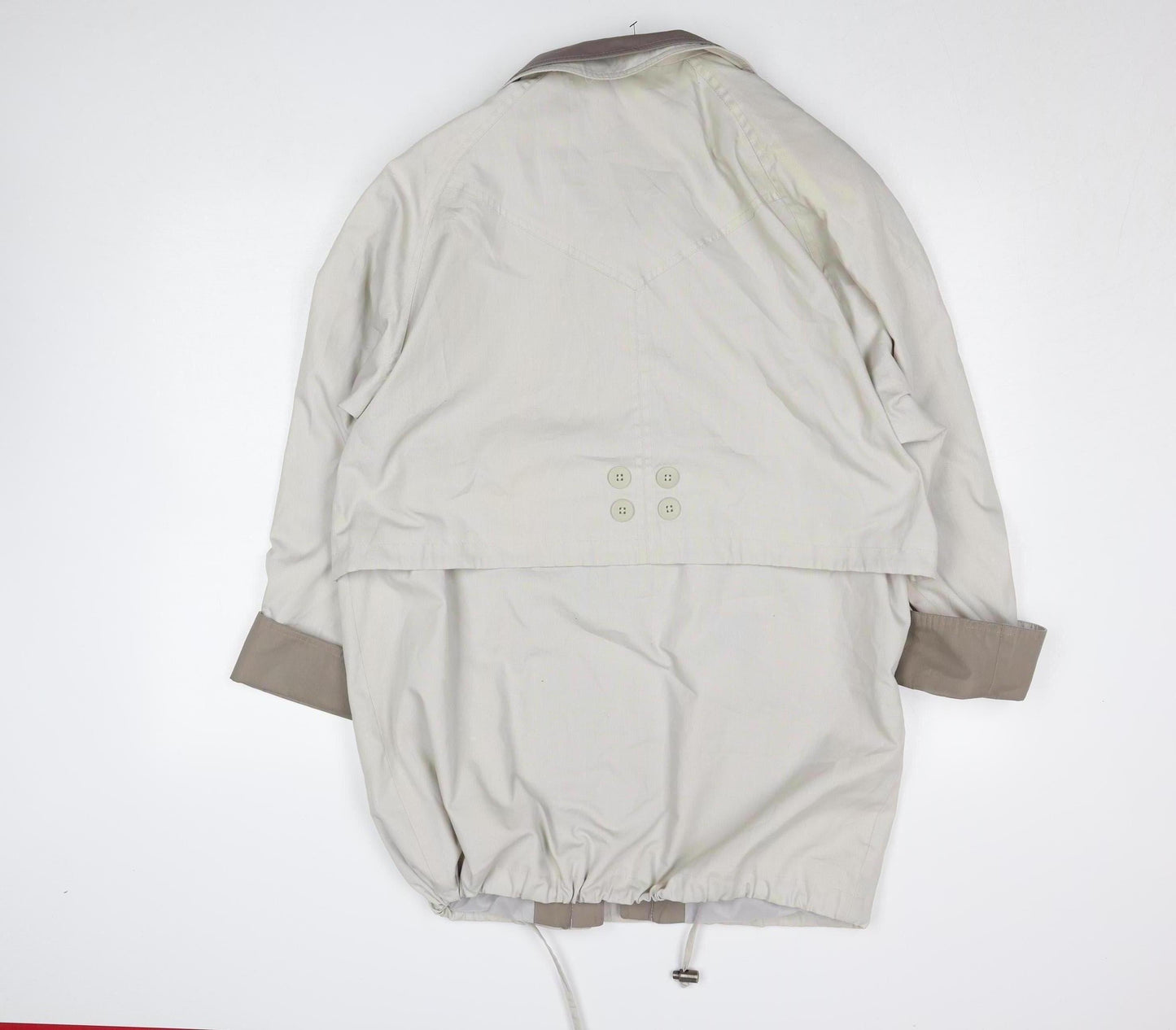 Womens UK Size 14 Essentials Beige Parka Coat