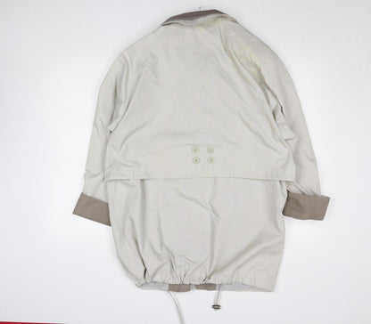 Womens UK Size 14 Essentials Beige Parka Coat
