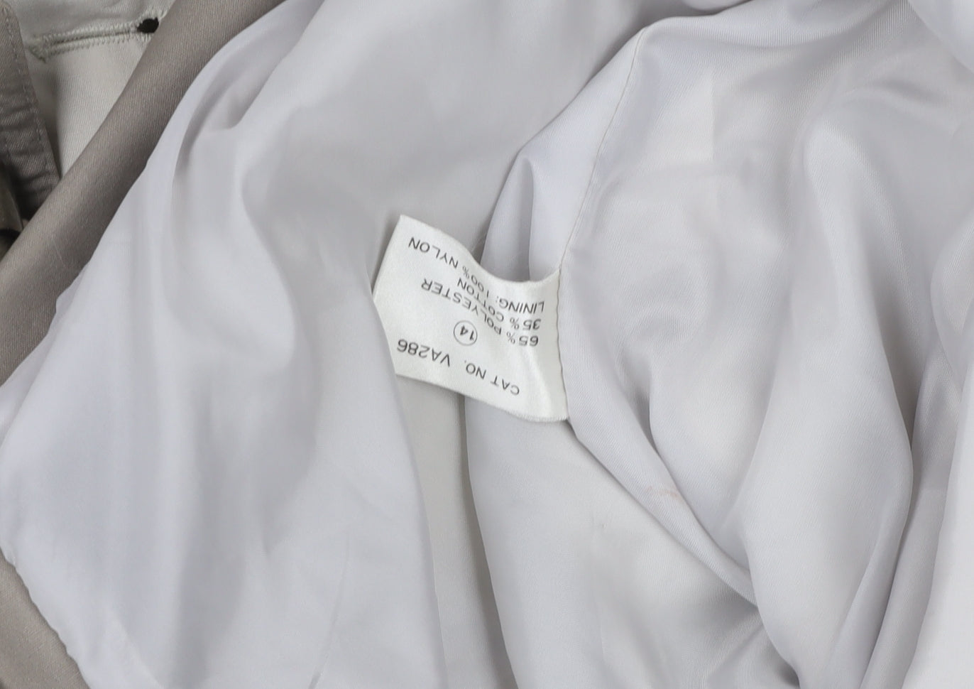 Womens UK Size 14 Essentials Beige Parka Coat