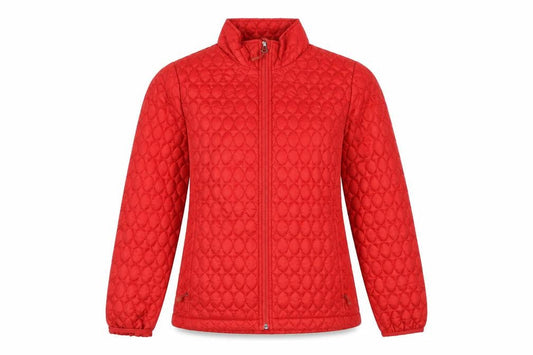 Womens UK Size XS Lands' End Red Quilted Coat