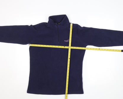 Freedom Trail Women's Blue Size 10 Fleece 1/4 Zip Pullover Top