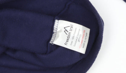 Freedom Trail Women's Blue Size 10 Fleece 1/4 Zip Pullover Top