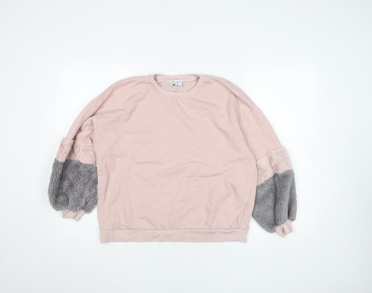 Womens UK Size XS Pull&Bear Pink Pullover Sweatshirt