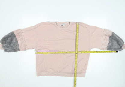 Womens UK Size XS Pull&Bear Pink Pullover Sweatshirt
