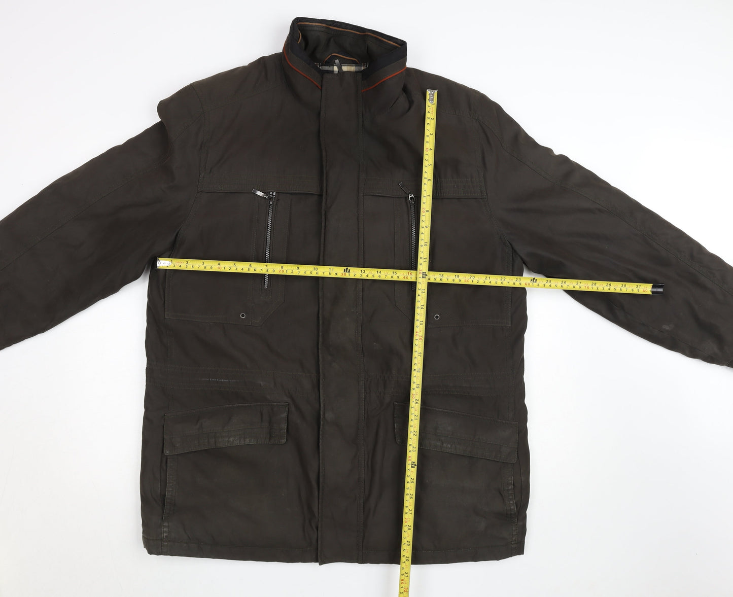 Mens UK Size L Cabano Brown Parka Coat