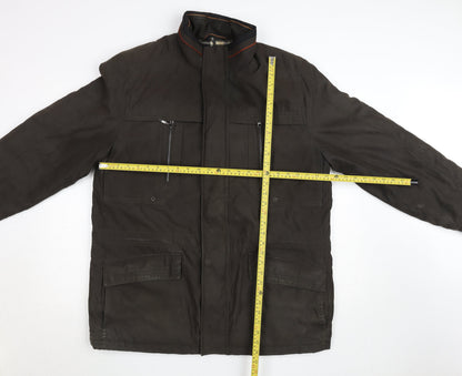 Mens UK Size L Cabano Brown Parka Coat