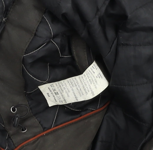 Mens UK Size L Cabano Brown Parka Coat