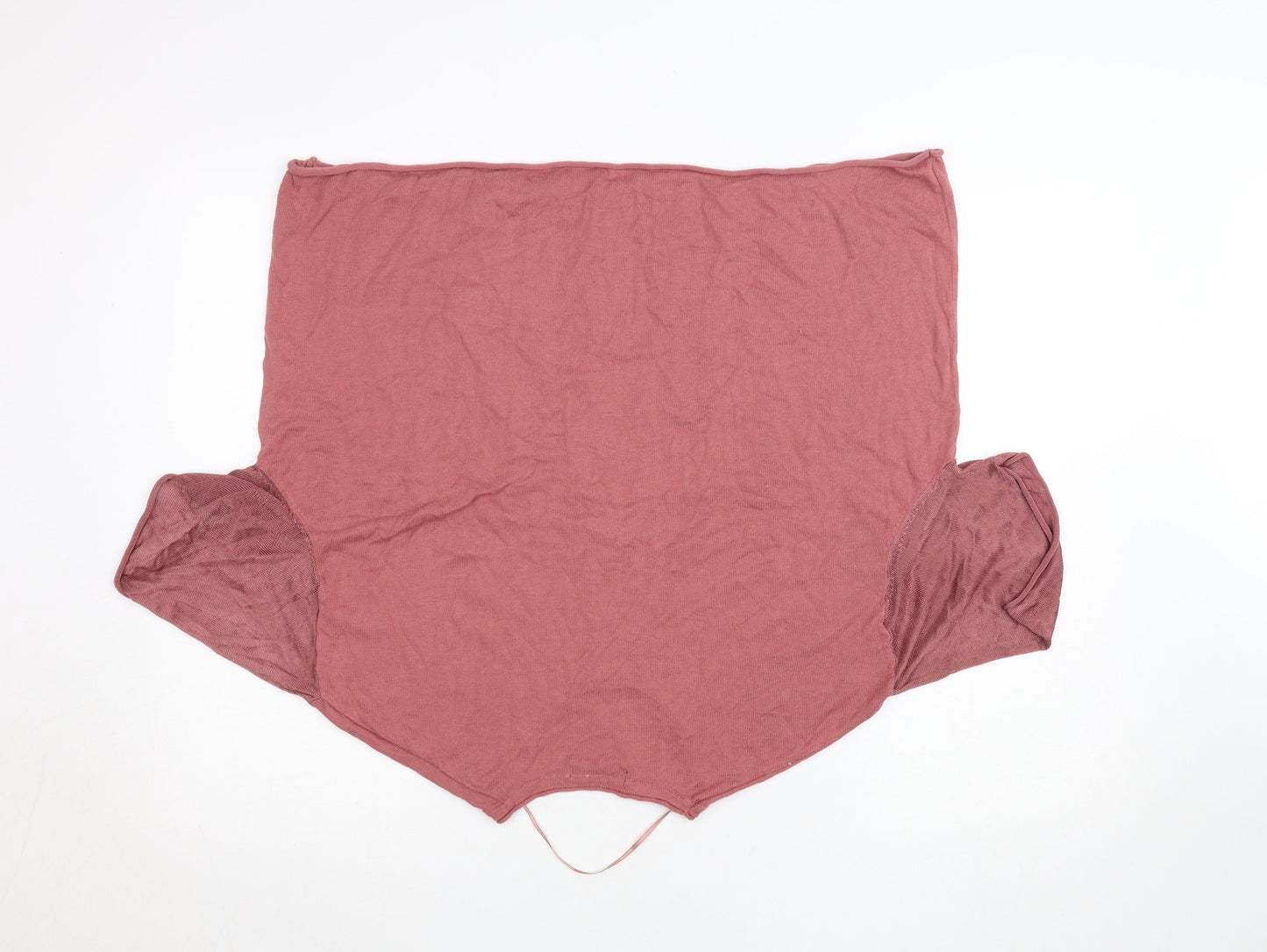 Womens UK Size S Mango Pink Basic T-Shirt