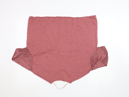 Womens UK Size S Mango Pink Basic T-Shirt
