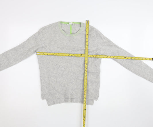 Duffy Women's Grey Cashmere Blend Crew Neck Jumper Size S